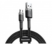 Кабель Baseus Cafule Cable USB for Micro 2.4A 0.5 м Grey/Black (CAMKLF-AG1)