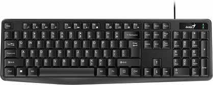Клавіатура дротова Genius KB-117 USB Black Ukr