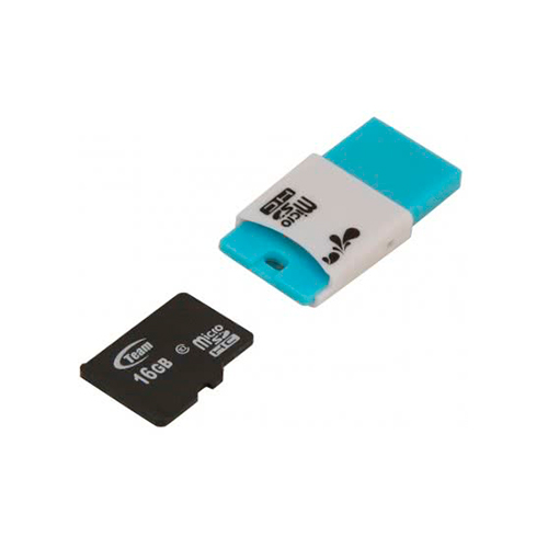Картридер TEAM microSD-USB TR11A1 Blue