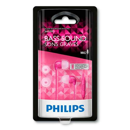 Гарнитура PHILIPS SHE3595PK Mic Pink