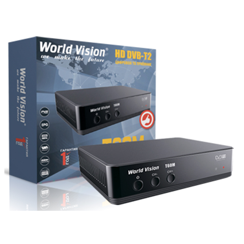 ТВ ресивер DVB-T2 WORLD VISION T60M