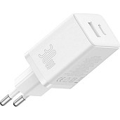 Мережевий зарядний пристрій Baseus Cube Fast Charger C+U 30W White (P10111404213-00)