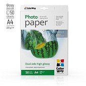 Фотопапір ColorWay глянцевий двосторонній 220 г/м2, A4, 50 арк. (PGD220050A4)