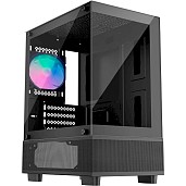 Корпус 1stPlayer Mi2-A-BK-2F7R-1F7 Black без БЖ