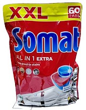 Таблетки для посудомийних машин Somat All-in-1 Extra 60шт