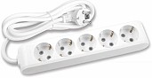 Подовжувач Panasonic X-tendia із заземленням 5 гнізд, 3 м (WLTB04532GR-UA)