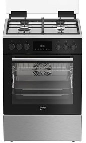 Плита комбінована Beko FBSM62530DXMS чорна/сіра