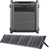 Зарядна станція + сонячна панель Segway Portable Power Station Cube 2000 with 2E-PSPLW400 (AA.13.04.02.0007-SET400)