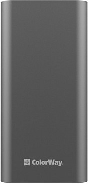 УМБ (Power Bank) ColorWay 20000mAh Full (USBQC3.0 + USB-C Power Delivery 22.5W) Gray