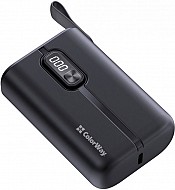 УМБ (Power Bank) ColorWay 10000mAh Full power (USB QC3.0 + USB-C PD 22.5W) Black