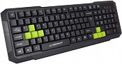 Клавіатура дротова Esperanza EGK102 Green USB (EGK102GUA)