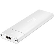 Зовнішня кишеня Frime для M.2 NGFF SATA Metal USB 3.1 (TYPE-C) up to 5Gb/s Silver (FHE221.M2UC)