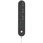 Мережевий фільтр-подовжувач СolorWay 3 розетки/3 USB (CW-CHU33B)