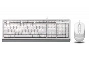 Комплект (клавіатура + миша) A4Tech F1010 White USB