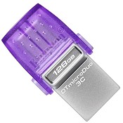 Флеш пам'ять USB Kingston DataTraveler MicroDuo 3С 128GB USB 3.2 Gen1 + Type-C Silver (DTDUO3CG3/128GB)
