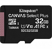 Карта пам'яті Kingston MicroSDHC 32GB Class 10 (SDCS2/32GBSP)