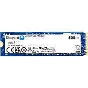 SSD диск Kingston NV3 500GB M.2 2280 NVMe PCIe 4.0 x4 3D NAND (SNV3S/500G)