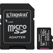 Карта пам'яті Kingston microSDXC(U3) 512Gb+Ad (SDCS3/512GB)