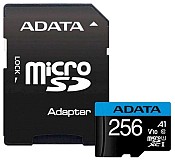 Карта пам'яті A-DATA Premier microSDXC 256GB UHS-I U1 A1 V10 (AUSDX256GUICL10A1-RA1)