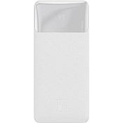 Зовнішній акумулятор (Power Bank) Baseus Bipow Digital Display 2USB + Type-C 15W 20000mAh White