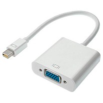 Адаптер STLab Mini DisplayPort (Thunderbolt) Male - VGA Female 0.18 м, HD 1080P, для Apple Mac Білий (U-999 white)