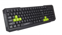 Клавіатура дротова Esperanza EGK102 Green Black