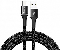 Кабель Baseus Halo Data Cable USB for Type-C 3A 1 м Black (CATGH-B01)