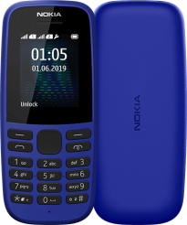 Мобільний телефон Nokia 105 Single Sim 2019 Blue