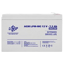Акумуляторна батарея LogicPower 12V 7.5AH (LPM-MG 12 - 7.5 AH) AGM мультигелева