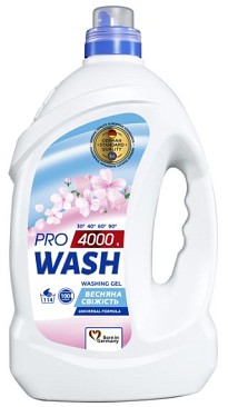Гель для прання Pro Wash Весняна свіжість 4000 г