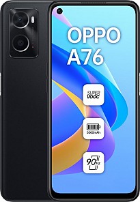 Смартфон Oppo A76 4/128GB Glowing Black