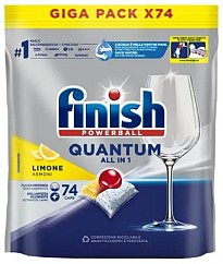 Капсули для посудомийних машин Finish Quantum All-in-1 Lemon 74шт.