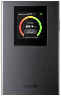 4G WI-FI-роутер Tenda 4G185 V4.0 (4G LTE CAT.4, Wi-Fi 6, 2,4 ГГц, Nano SIM, USB-C)