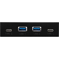 USB-хаб Frime USB 3.1 2 x type A & 2 x type C VL820 Black (ECF-FP2xTA&2xTC.32)