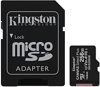 Карта пам'яті Kingston 256 GB microSDXC Canvas Select Plus Class 10 UHS-I U3 V30 A1 + SD-адаптер (SDCS2/256GB)