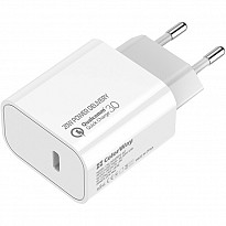 Зарядний пристрій ColorWay Power Delivery Port USB Type-C 20W V2 White (CW-CHS026PD-WT)