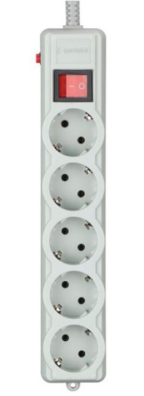 Мережевий фільтр Gembird SPG5-G-10G-PRO 3м 5 розеток