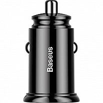 Автомобільний зарядний пристрій Baseus Circular Plastic А + А 30 W Black (CCALL-YD01)