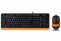 Комплект (клавіатура + миша) A4Tech F1010 Black/Orange USB