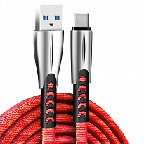 Кабель ColorWay USB-USB Type-C, 2.4А, 1м, Red