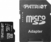 Карта пам'яті Patriot microSDXC 128GB Class 10 UHS-I LX + SD-адаптер (PSF128GMCSDXC10)