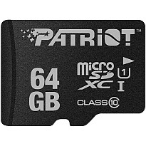 Карта пам'яті Patriot LX Series microSDXC 64GB Class 10 UHS-I U1 (PSF64GMDC10)