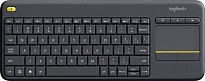 Клавіатура бездротова Logitech Touch K400 Plus Black