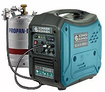 Генератор інверторний двотоплевний газ + бензин Konner&Sohnen KS 2000iG S