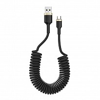Кабель ColorWay USB - MicroUSB (spiral) 2.4А 35-150 см