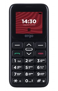 Мобільний телефон Ergo F186 Solace Dual Sim Black