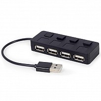 USB-хаб Gembird 4 Port з вимикачами UHB-U2P4-05