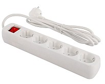 Мережевий фільтр ColorWay 5 розеток 2 м White (CW-PSEA52W)