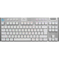 Клавіатура ігрова бездротова Logitech G915 Gaming TKL Tenkeyless LightSpeed Wireless RGB Mechanical White (920-009664)