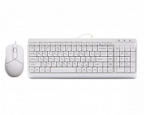 Комплект (клавіатура + миша) A4-Tech F1512 White